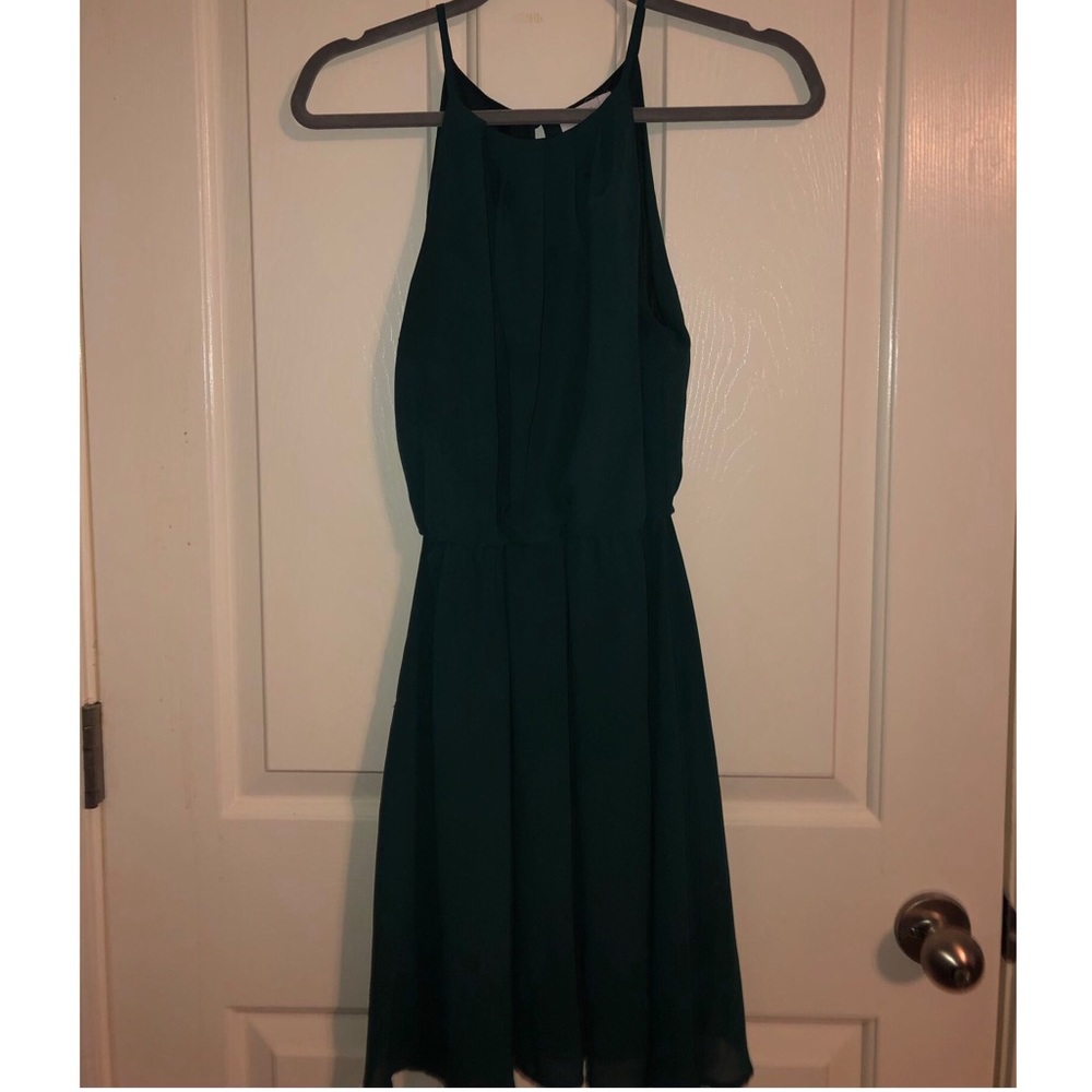 Dark green dress